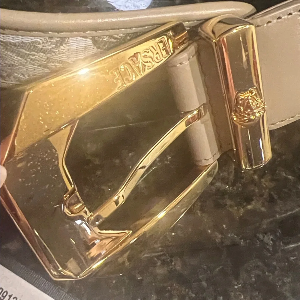 VERSACE Medusa Heritage Barocco Jacquard Belt 4 cm (70/28 - 32in long)